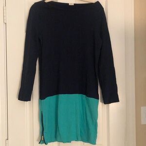 JCrew long-sleeve boatneck mini dress